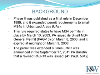 MS4 Permits - Get Ready for the Next Round | PPTX