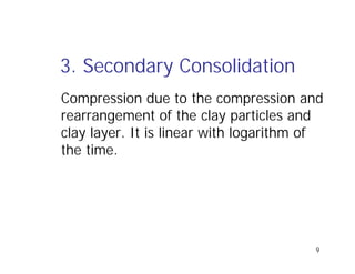 Secondary Compression Consolidation nec | PDF