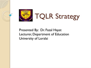 Tql Study Guide Tune In, Questions, Listen and Review technique | PPTX