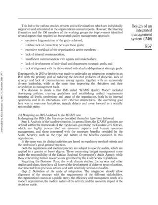 Ims Committee Sample Design of an integrated management system (IMS) The TQM Journal | PDF