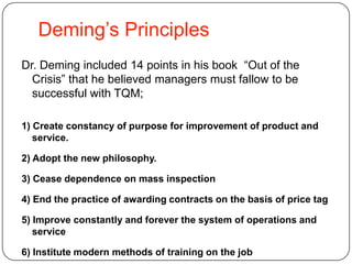 TQM Elements ApproachGURU ApproachStrategies to develop TQMOrganisation Model ApproachJapanese Total Quality Approach