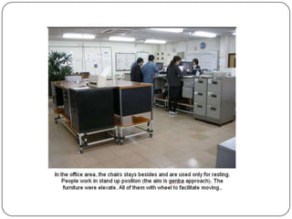 5-S     Way To TQMThe 5-S practice is a technique used to establish and maintain quality environment in an organisation. The name stands for five Japanese words: Seiri, Seiton, Seiso, Seiketsu and Shitsuke.In English these words mean : Structurise, Systemize, Sanitize, Standardize and Self Discipline.Example of a company using 5-S  to ensure Quality:  Toyota