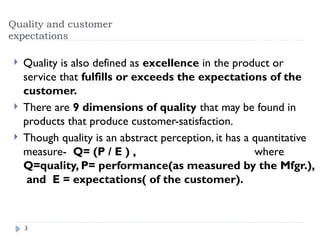 Quality Expectation Example TOTAL QUALITY MANAGEMENT TOTAL QUALITY MANAGEMENT | PPTX