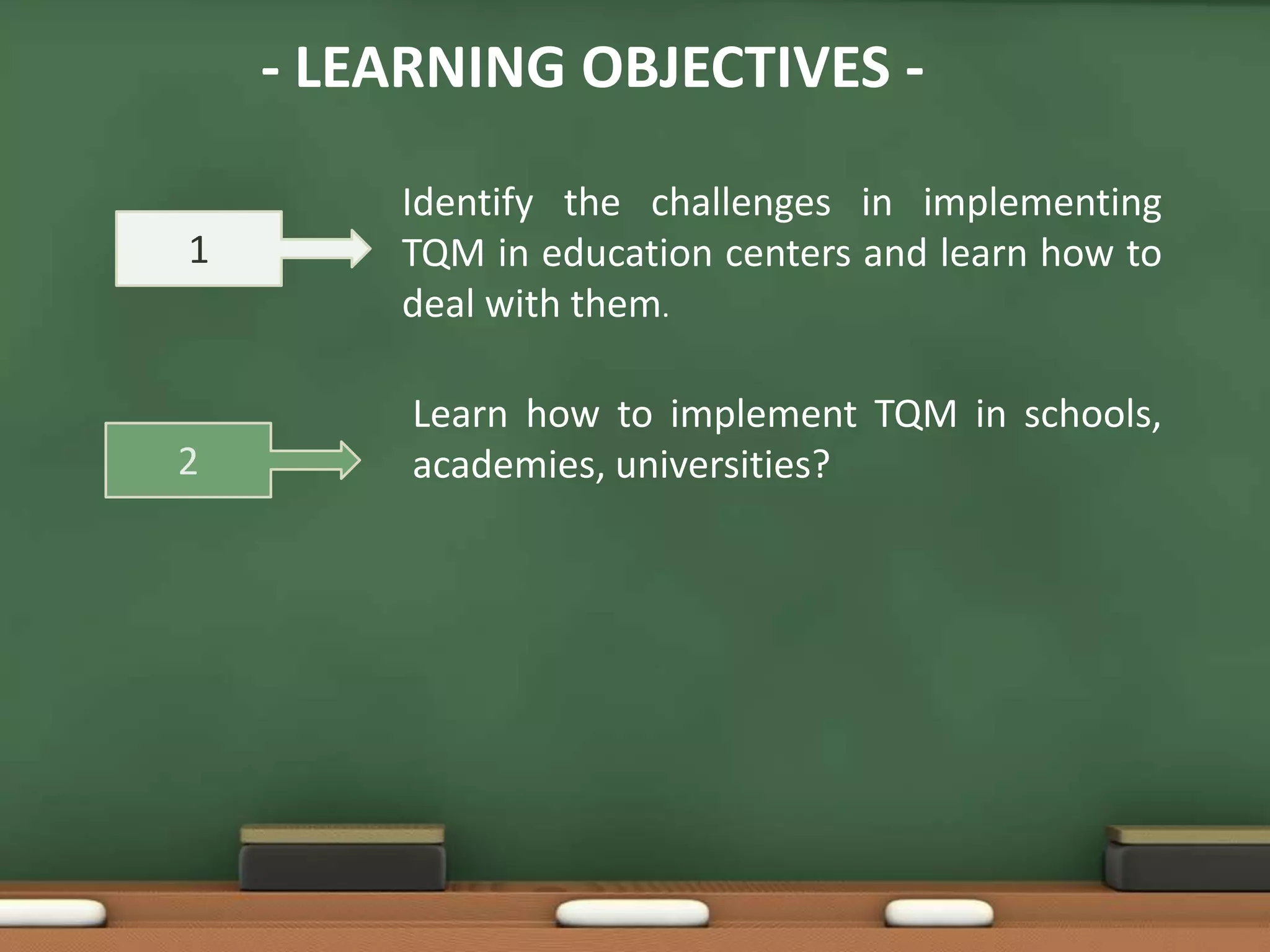 Total Quality Management in Education | PPTX