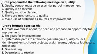 Formula Juran Problem Example TQM-REPORTING-1.pptx For reporting chapter | PPTX