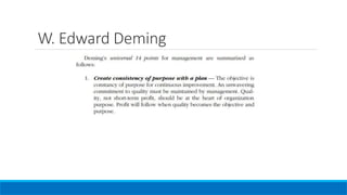 W. Edward Deming
 