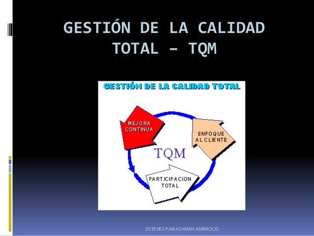 Gestion De La Calidad Total Tqm