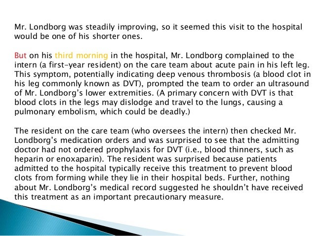 Case study on health care