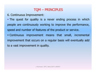 Total Quality Management - TQM | PDF