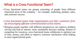 Strategic Planning and Cross Functional Teams for Enhanced ...