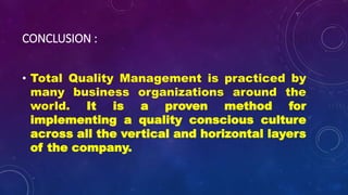 Total Quality Management | PPTX