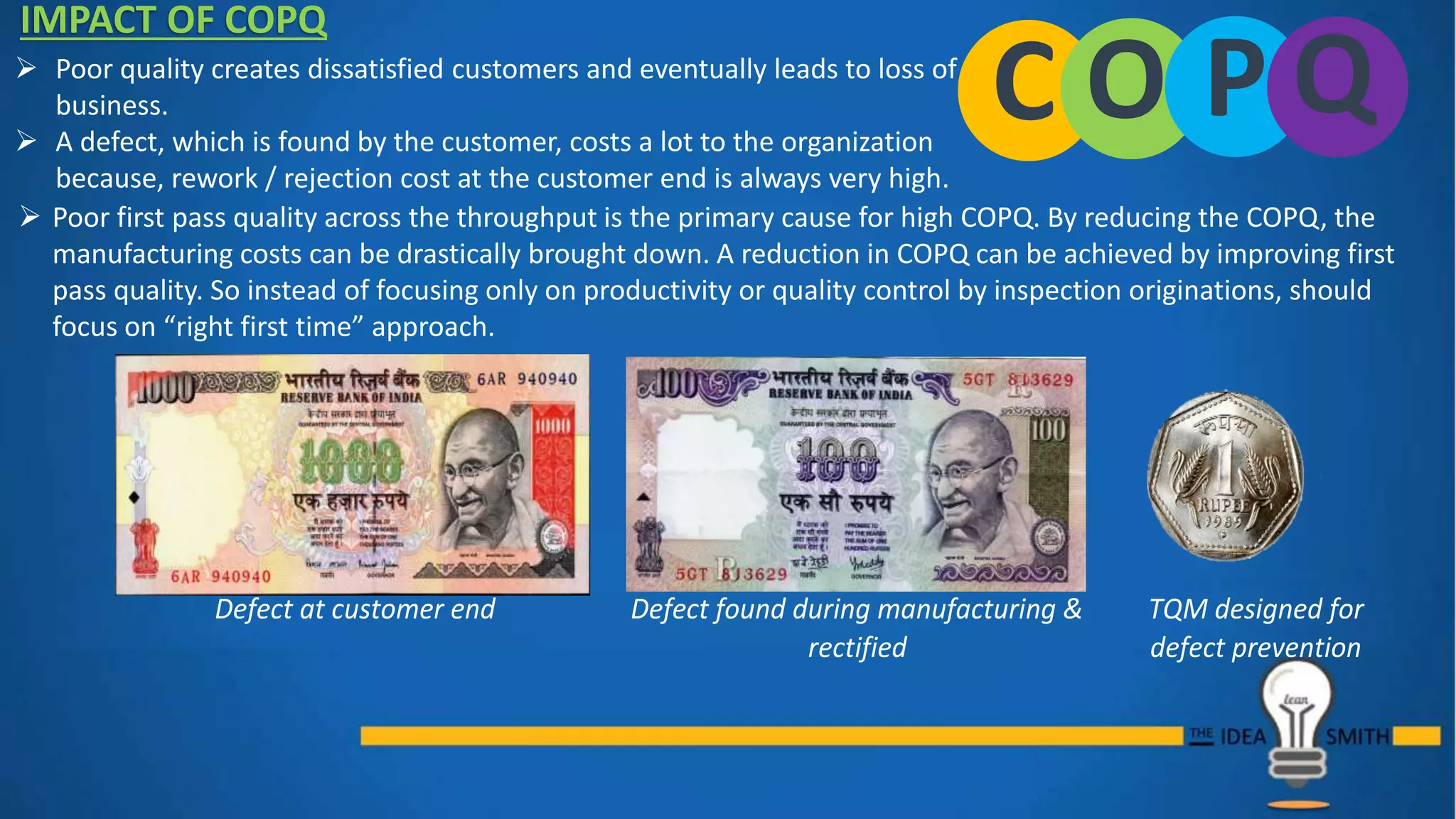 Copq Slide Example Tqm presentation | PPTX