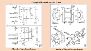 Mutually Perpendicular Frames Number of Datum Reference Frames
Example of Datum Reference Frame
 