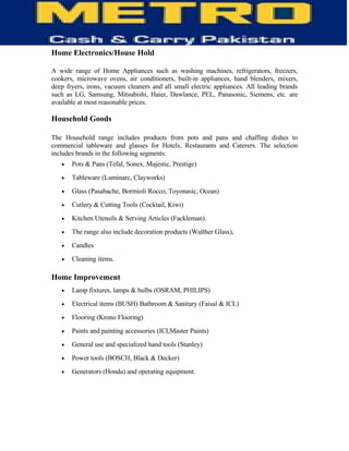 Information Technology of Metro (MCC)-  TQM
