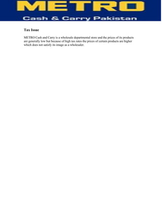 Information Technology of Metro (MCC)-  TQM