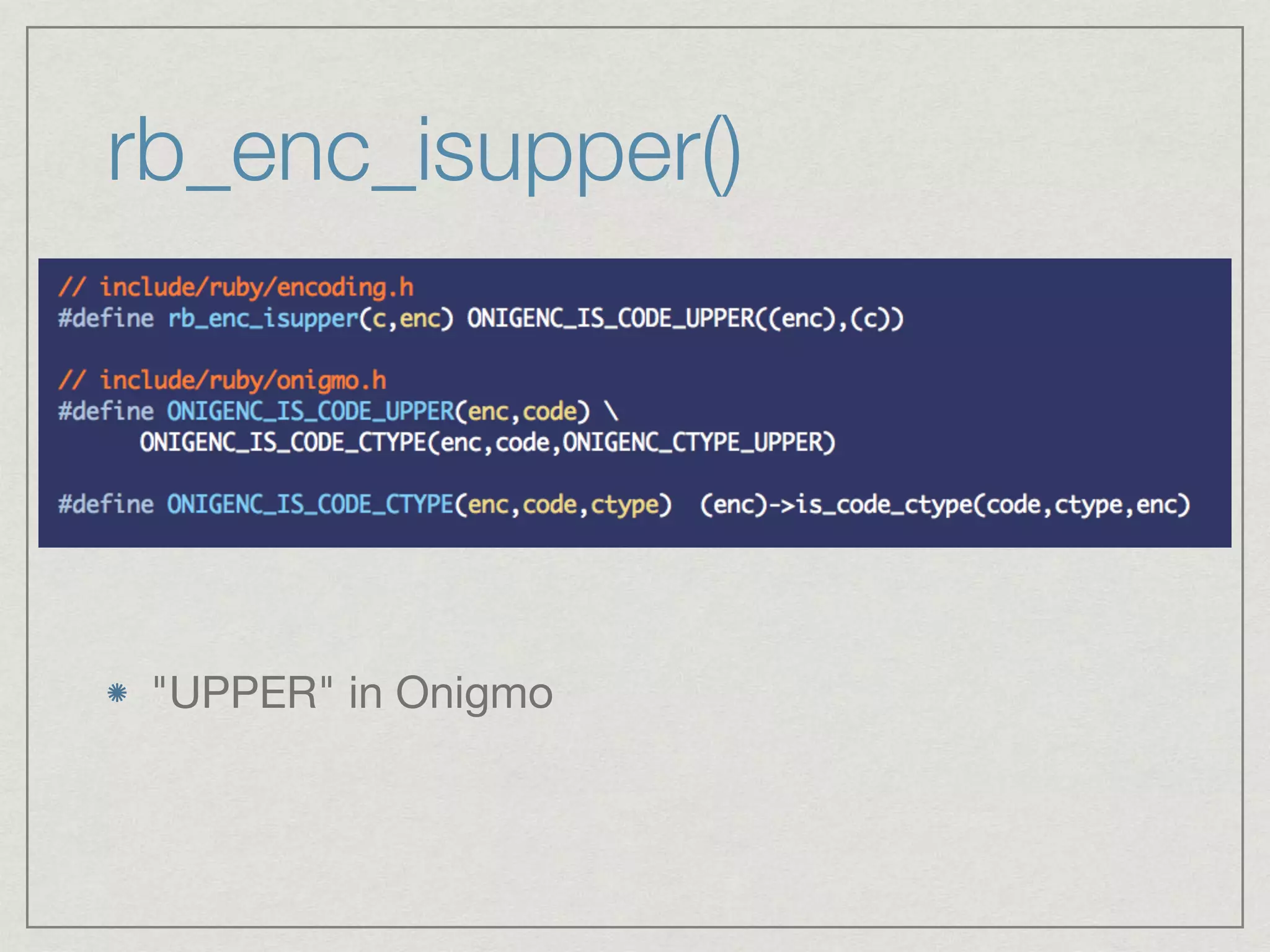 rb_enc_isupper() "UPPER" in Onigmo 