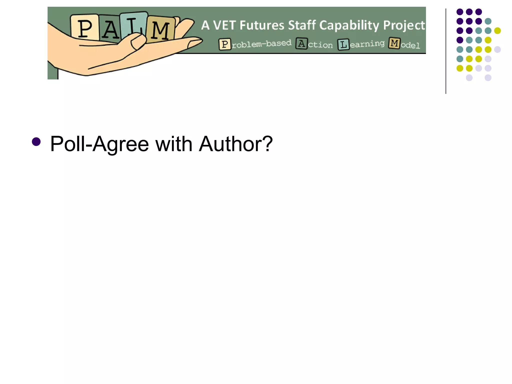  Poll-Agree with Author?
 