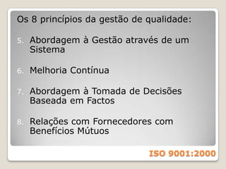 Modelo de melhoria contínuaISO 9001:2000