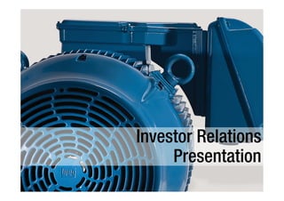 Investor Relations
Presentation
 