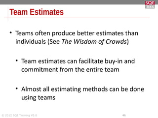 Test Estimation in Practice | PDF