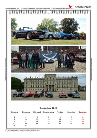TR Freunde Fotokalender 2013 hochformat 2