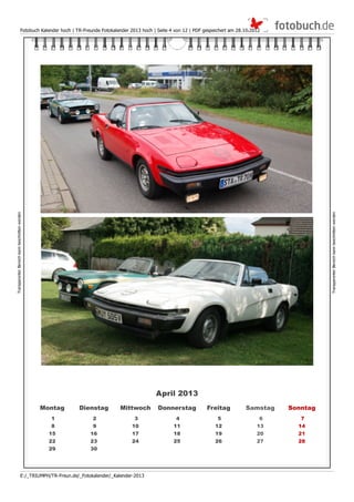 TR Freunde Fotokalender 2013 hochformat 2