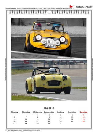 TR Freunde Fotokalender 2013 hochformat 2