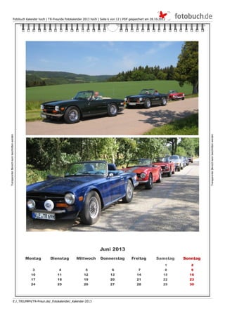 TR Freunde Fotokalender 2013 hochformat 2