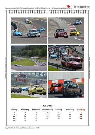 TR Freunde Fotokalender 2013 hochformat 2