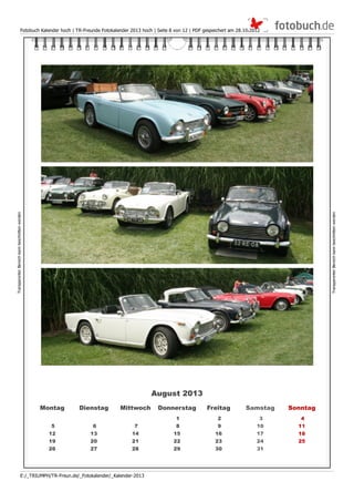 TR Freunde Fotokalender 2013 hochformat 2