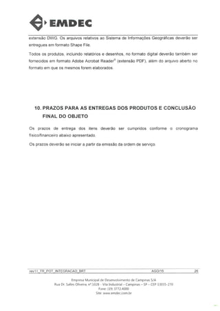 BRT/EMDEC-plano operacional agosto 2015