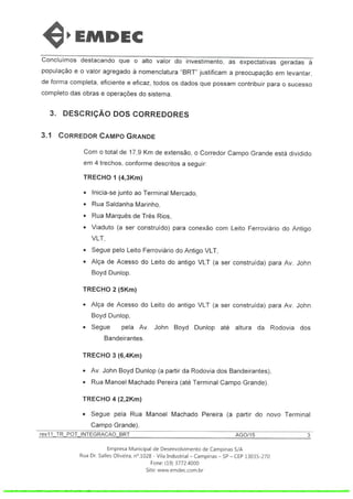 BRT/EMDEC-plano operacional agosto 2015