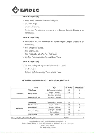 BRT/EMDEC-plano operacional agosto 2015