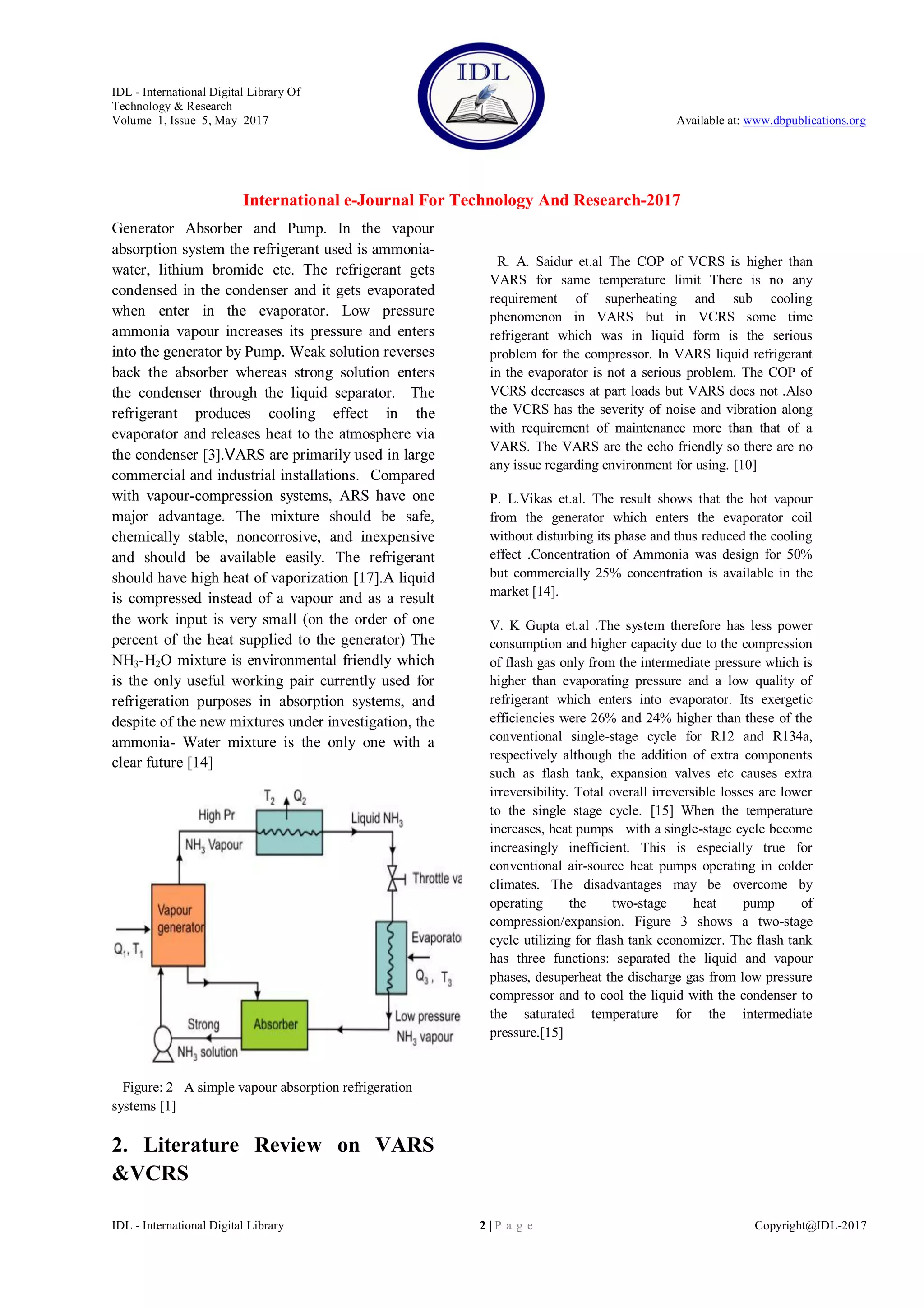 A Review on Performance Comparison of VCRs &VARs PDF