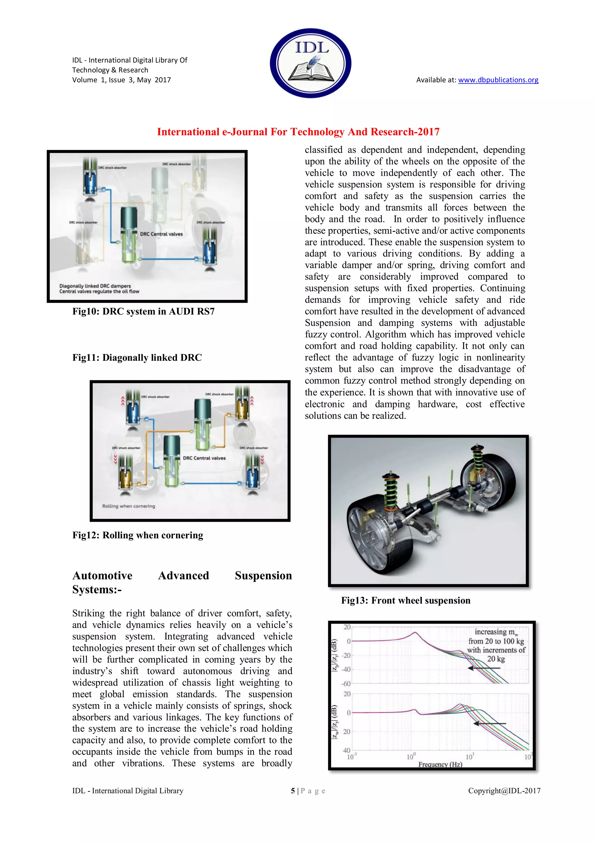 Advancement in Suspension System: - A Review | PDF