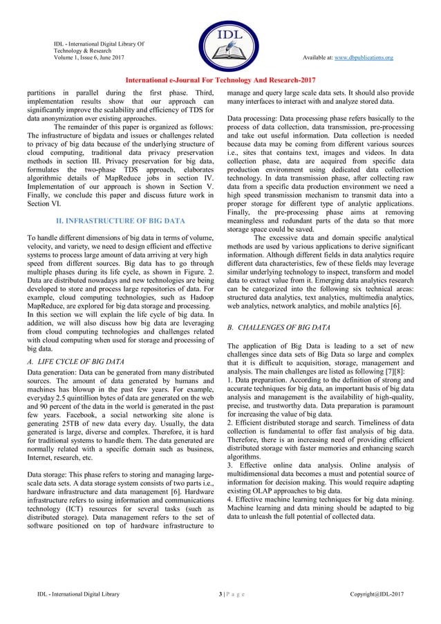 Two-Phase TDS Approach for Data Anonymization To Preserving Bigdata ...