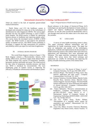 Survey of IOT based Patient Health Monitoring System | PDF