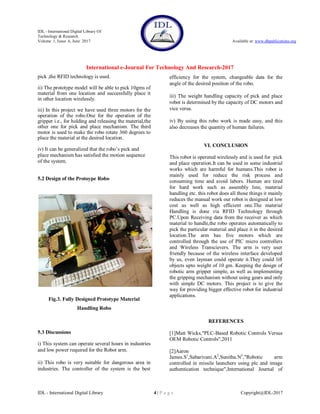 Material Handling Robot For Smart Manufacturing in Industries | PDF