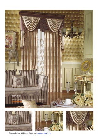 胜利之花
  绒感和丝绸感得完美结合，代表舒适，优雅和高尚
  TR129 SERIOUS




Taeren Fabric All Rights Reserved www.ootroo.com
 