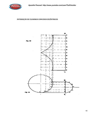 Apostila Pessoal: http://www.youtube.com/user/ThePoluidor
INTERSEÇÃO DE CILINDROS COM EIXOS EXCÊNTRIC
Apostila Pessoal: http://www.youtube.com/user/ThePoluidor
INTERSEÇÃO DE CILINDROS COM EIXOS EXCÊNTRICOS
Apostila Pessoal: http://www.youtube.com/user/ThePoluidor
40
 