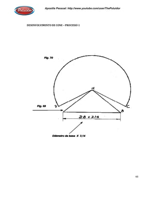 Apostila Pessoal: http://www.youtube.com/user/ThePoluidor
DESENVOLVIMENTO DE CONE
Apostila Pessoal: http://www.youtube.com/user/ThePoluidor
DESENVOLVIMENTO DE CONE – PROCESSO 1
Apostila Pessoal: http://www.youtube.com/user/ThePoluidor
48
 