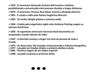 1454 - O alemão JohannGutenberg. inventa a máquina chamada de Imprensa. Com está máquina o homem passou a produzir de forma mais rápida e eficiente, os livros. Esse invento causou uma revolução na cultura da época.Fig.1