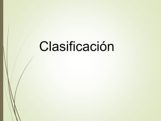 Clasificación
 