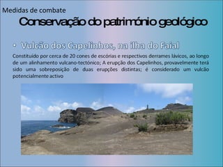 Conservação do património geológico Medidas de combate 