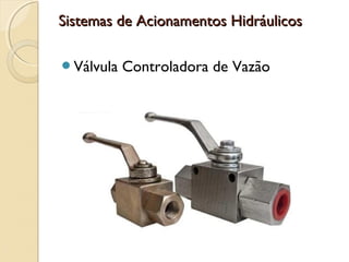 Sistemas de Acionamentos Hidráulicos

Válvula   Controladora de Vazão
 