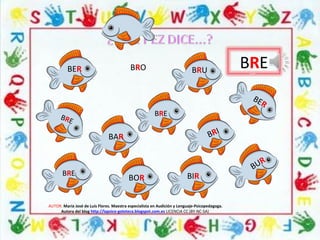 BREBER
BUR
AUTOR: María José de Luis Flores. Maestra especialista en Audición y Lenguaje-Psicopedagoga.
Autora del blog http://lapsico-goloteca.blogspot.com.es LICENCIA CC (BY-NC-SA)
BRE
BRE
BRE
BRO
BER
BAR BRI
BOR
BRU
BIR
 