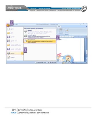 1




                                                  3




                2




SENA Servicio Nacional de Aprendizaje
Virtual Conocimiento para todos los Colombianos
 