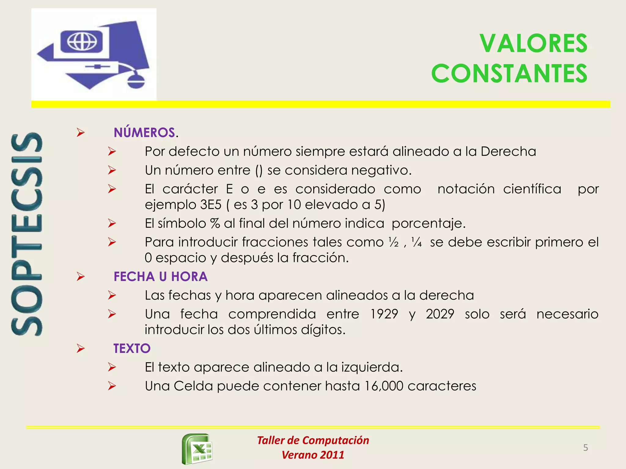 Para introducir el valor se puede utilizar cualquiera de los siguientes caminos: