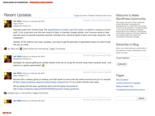 TRABAJANDO EN COMUNIDAD : WORDPRESS DESDE DENTRO

MECUS.ES

 