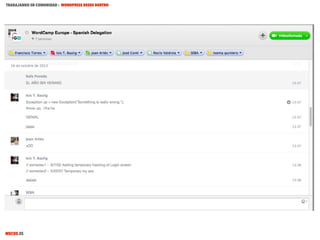 TRABAJANDO EN COMUNIDAD : WORDPRESS DESDE DENTRO

MECUS.ES

 